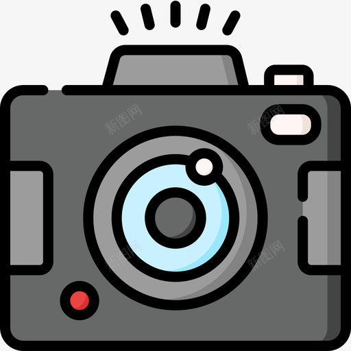 相机旅游应用程序20线性颜色图标svg_新图网 https://ixintu.com 应用程序 旅游 相机 线性 颜色