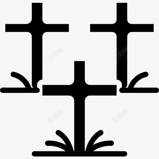 十字架纪念日2填充图标svg_新图网 https://ixintu.com 十字架 填充 纪念日