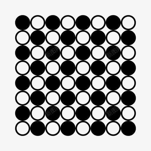 圆形圆形图案圆形重复图案图标svg_新图网 https://ixintu.com 图案 圆形 重复