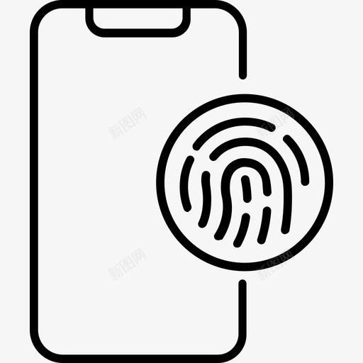 触摸id计算机密码图标svg_新图网 https://ixintu.com id 密码 工业 电话 触摸 计算机