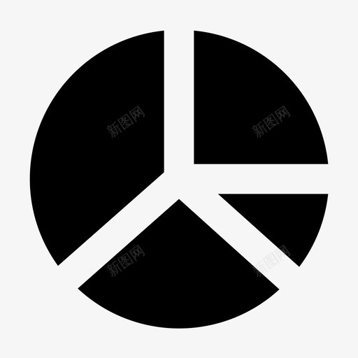 饼图业务管理图标svg_新图网 https://ixintu.com 业务 业务管理实心 报表 演示 管理 饼图