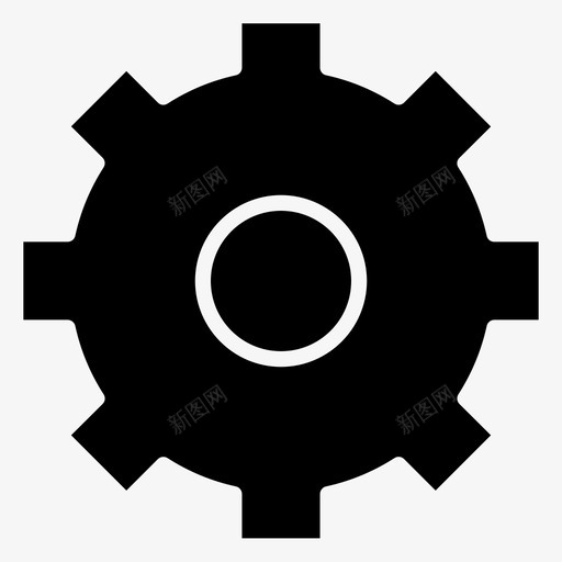 齿轮设置构造图示符图标svg_新图网 https://ixintu.com 构造图示符 设置 齿轮