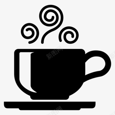 咖啡黑咖啡饮料图标图标