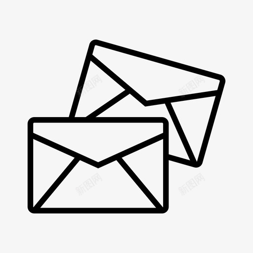 电子邮件联系人信封图标svg_新图网 https://ixintu.com 信件 信封 回复 电子邮件 线路 联系人 邮件