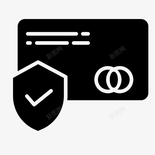 安全帐单卡片图标svg_新图网 https://ixintu.com 付款 卡片 发票 安全 帐单 收据