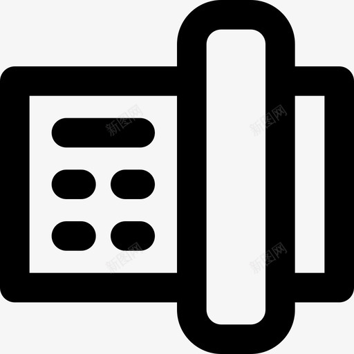 电话98办公室直线电话图标svg_新图网 https://ixintu.com 办公室 电话 直线
