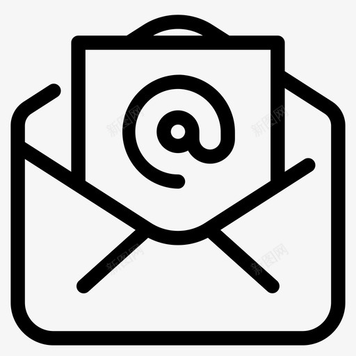 电子邮件信封信件图标svg_新图网 https://ixintu.com 信件 信封 服务和支持 电子邮件