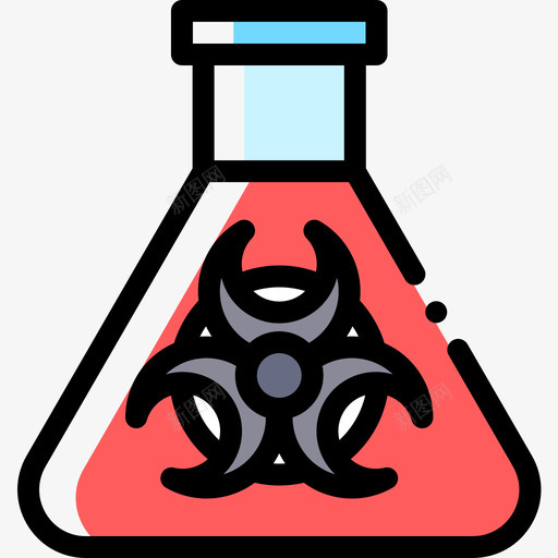 化学污染8颜色遗漏图标svg_新图网 https://ixintu.com 化学 污染 遗漏 颜色