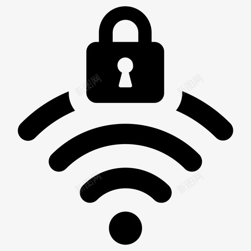 wifi锁专用图标svg_新图网 https://ixintu.com wifi 专用 安全
