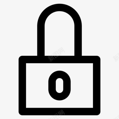 锁定挂锁密码图标图标