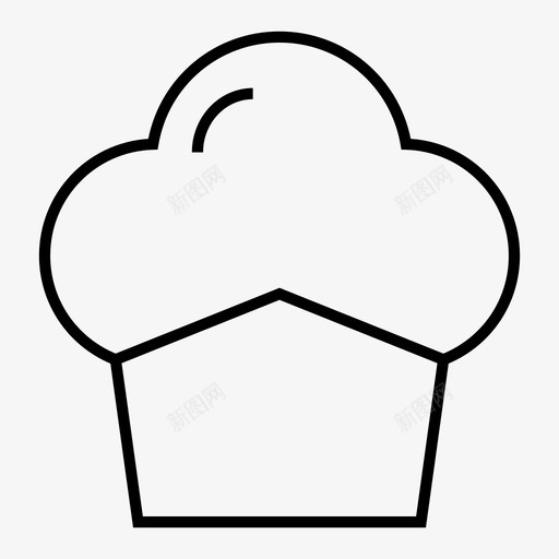 纸杯蛋糕蛋糕店图标svg_新图网 https://ixintu.com 纸杯 蛋糕