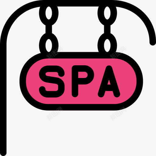 Spa美容Spa6线性颜色图标svg_新图网 https://ixintu.com Spa 线性 美容 颜色