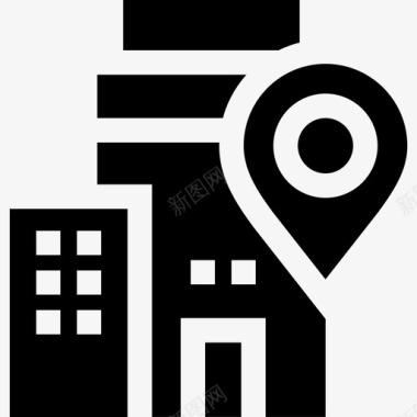 建筑与城市位置90已填充图标图标