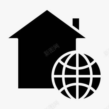 房地产全球住宅图标图标
