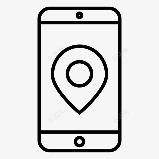 移动地图位置地图pin图标svg_新图网 https://ixintu.com pin 位置 图标 地图 手机 移动