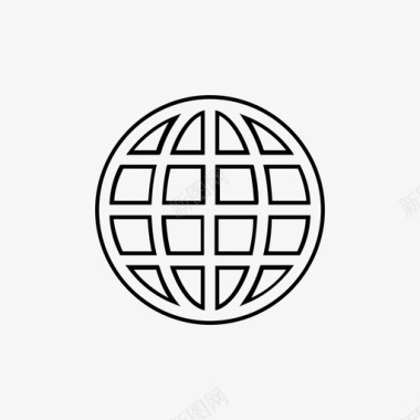 网络浏览全球图标图标
