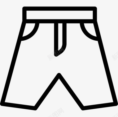 短裤夏季67直线型图标图标