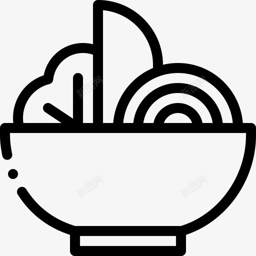 沙拉美食18直系图标svg_新图网 https://ixintu.com 沙拉 直系 美食18