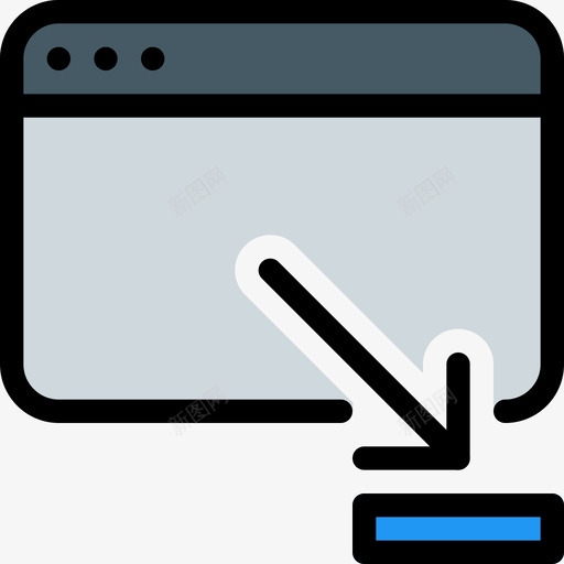 浏览器窗口和应用程序5线性颜色图标svg_新图网 https://ixintu.com 应用程序 浏览器 窗口 线性 颜色