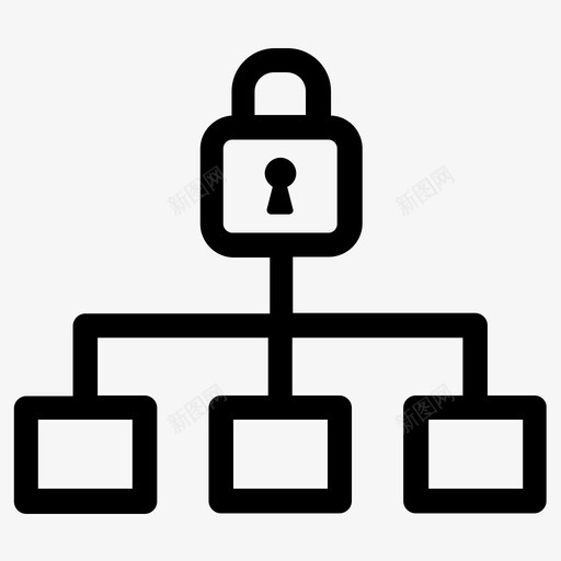 安全锁私人图标svg_新图网 https://ixintu.com 受保护 安全 私人 锁
