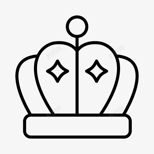皇冠国王中世纪图标svg_新图网 https://ixintu.com 中世纪 国王 女王 皇冠 皇室