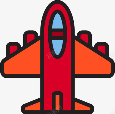 飞机玩具9线颜色图标图标