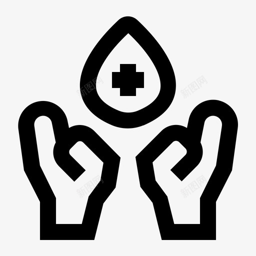 献血健康医疗图标svg_新图网 https://ixintu.com 健康 医疗 医疗线路 献血 输血