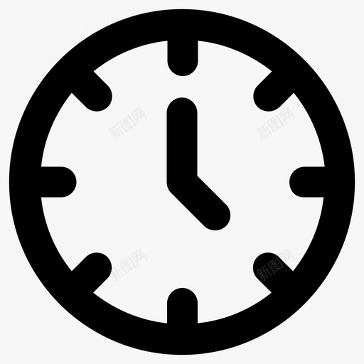 小时时钟时间图标svg_新图网 https://ixintu.com 定时 小时 时钟 时间 计时器