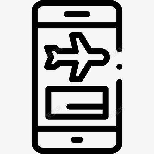 智能手机旅行215线性图标svg_新图网 https://ixintu.com 手机 旅行 智能 线性