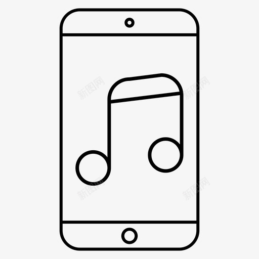 手机音乐手机手机音乐应用图标svg_新图网 https://ixintu.com 手机 手机图标 手机音乐 手机音乐应用