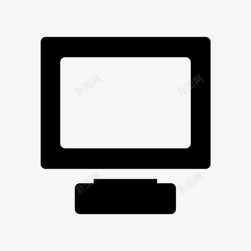 电脑屏幕用户图标svg_新图网 https://ixintu.com 6字形 屏幕 用户 电脑