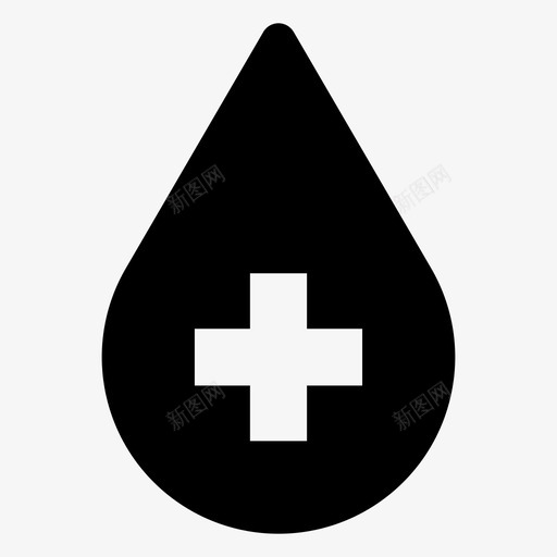 血液援助健康图标svg_新图网 https://ixintu.com 健康 医学 援助 红色 药物 血液