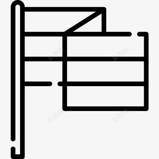 旗子雷鬼8线性图标svg_新图网 https://ixintu.com 旗子 线性 雷鬼