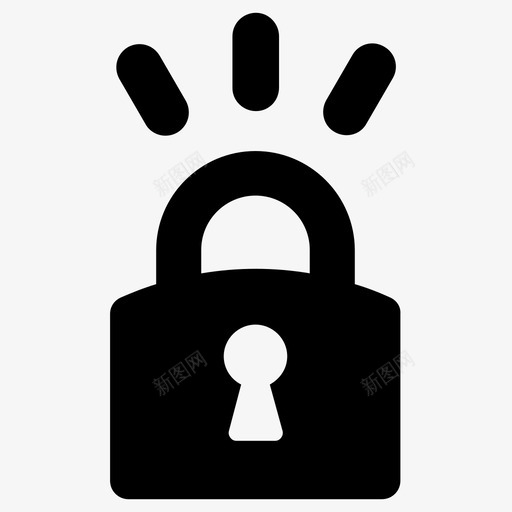 锁定访问锁定挂锁图标svg_新图网 https://ixintu.com 安全 密码 挂锁 访问 锁定