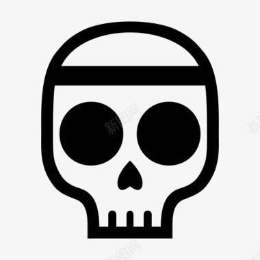 头骨死亡万圣节图标图标