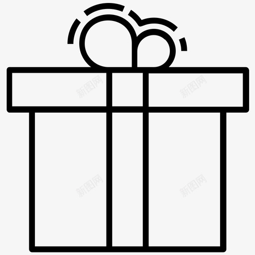 礼物奖励提供图标svg_新图网 https://ixintu.com 奖励 提供 礼物 购物礼物 购物线矢量图标集