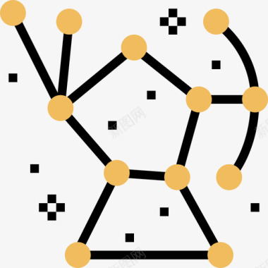 天文学太空122黄影图标图标