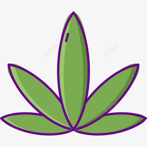 大麻大麻4线性颜色图标svg_新图网 https://ixintu.com 大麻 大麻4 线性颜色