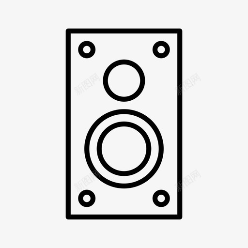 音频音乐声音图标svg_新图网 https://ixintu.com 声音 扬声器 音乐 音量 音频