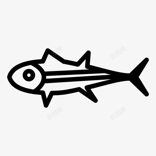 金枪鱼鱼食物图标svg_新图网 https://ixintu.com 新鲜 海鲜 金枪鱼 食物 餐 鱼