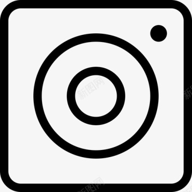 Instagram社交媒体59线性图标图标