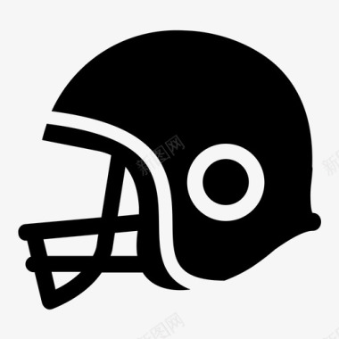 足球头盔美式足球大学图标图标