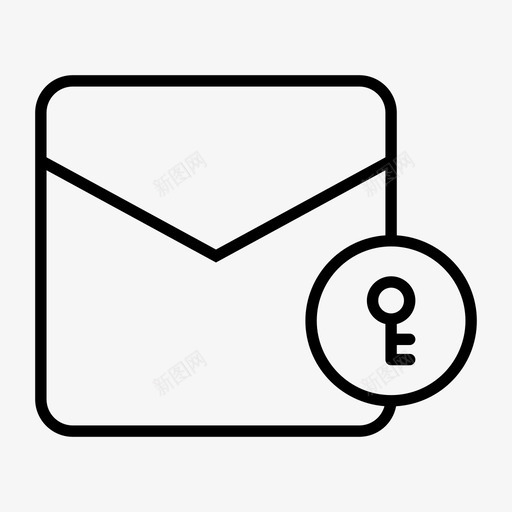 电子邮件联系人钥匙图标svg_新图网 https://ixintu.com 信件 电子邮件 联系人 邮箱 钥匙