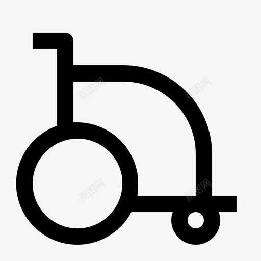 轮椅健康医院图标svg_新图网 https://ixintu.com 健康 医疗 医院 轮椅