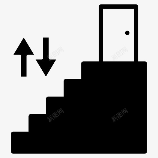 楼梯建筑舞台图标svg_新图网 https://ixintu.com 向上 建筑 楼梯 游戏比赛 舞台 运动