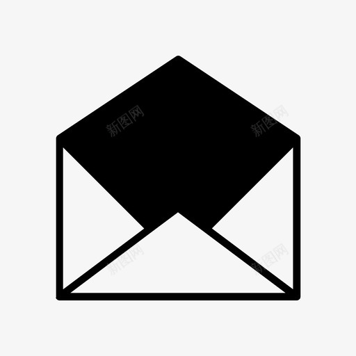 信件信封秘密图标svg_新图网 https://ixintu.com 信件 信封 办公设备 秘密