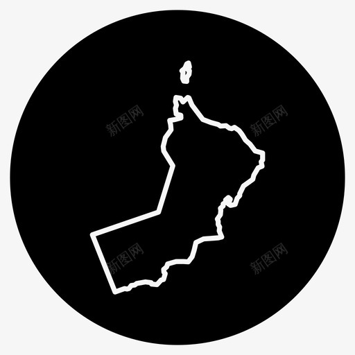 阿曼地图阿拉伯中东图标svg_新图网 https://ixintu.com 中东 喀特 地图 阿拉伯 阿曼 马斯