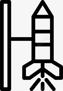 发射火箭太空图标图标