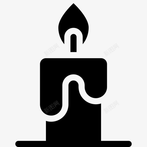 蜡烛庆祝装饰图标svg_新图网 https://ixintu.com 圣诞 庆祝 灯光 节日 蜡烛 装饰
