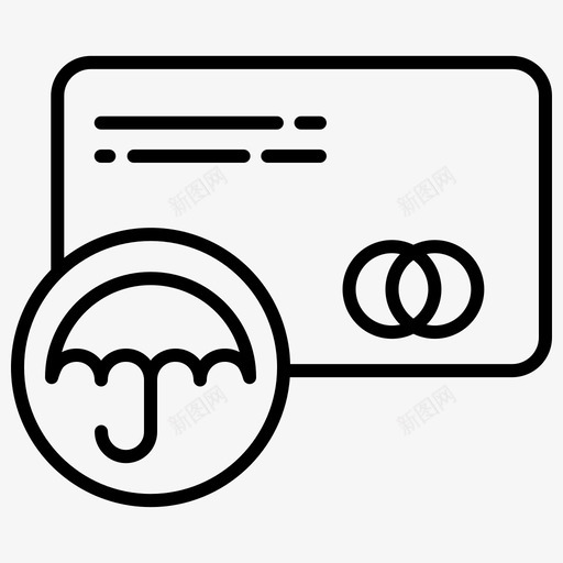 保护帐单卡图标svg_新图网 https://ixintu.com 付款 保护 卡 帐单 收据
